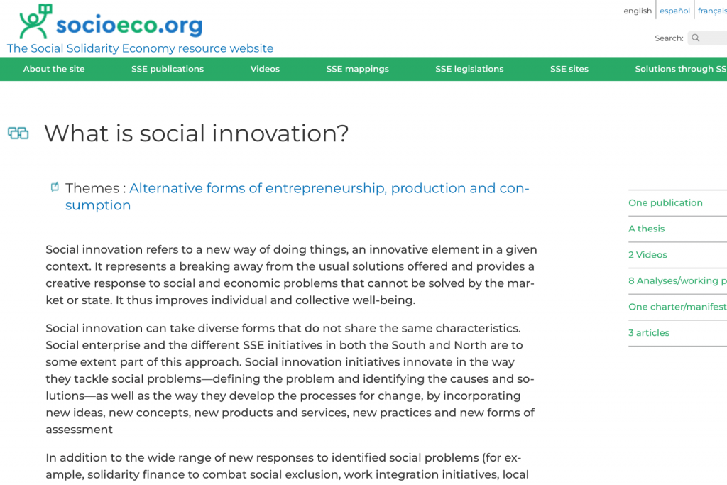 Social innovation – Social Enterprise Development in the Baltic Sea Region